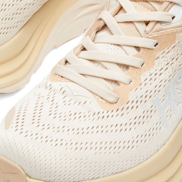 HOKA Bondi 8 Supportive Sand / Eggnog Cream Running Shoes 1123202 SSEG Men’s 12 - Picture 4 of 12